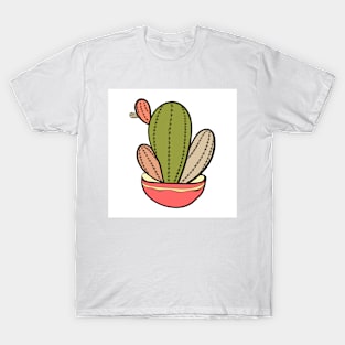 Cactus vector illustration. Hand drawn. Cactus plants nature element T-Shirt